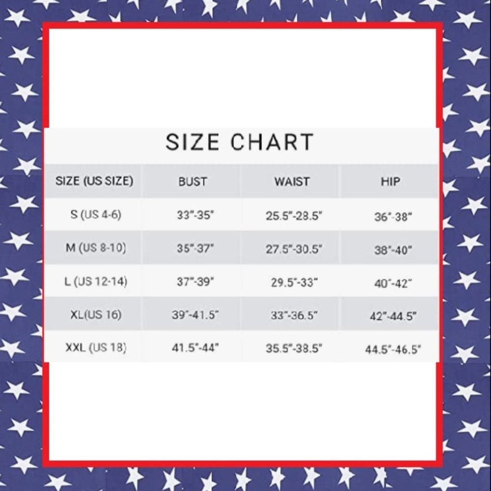 NWT Patriotic Print Halter/Dual Look Swimsuit - Picture 8 of 8